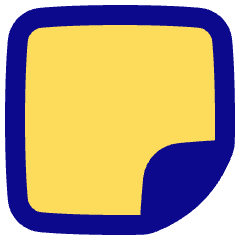 New Sticky Note Icon from Plump Pop Set