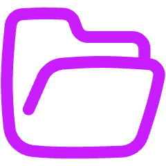 Open Folder Icon from Flex Neon Set