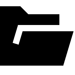 Open Folder Icon from Sharp Solid Set