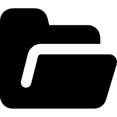 Open Folder Icon from Core Solid Set