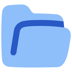 Open Folder Icon from Plump Flat Set