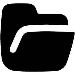 Open Folder Icon from Flex Solid Set