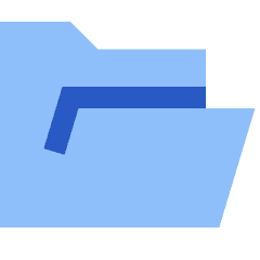 Open Folder Icon from Sharp Flat Set