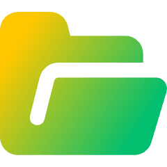 Open Folder Icon from Core Gradient Set