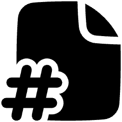 Page Number Icon from Plump Solid Set