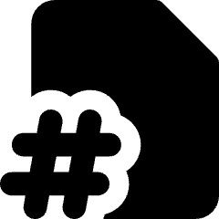 Page Number Icon from Core Solid Set