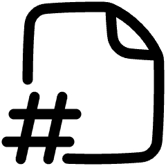 Page Number Icon from Plump Line Set