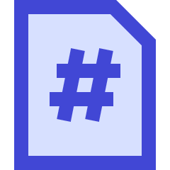 Page Number Icon from Sharp Duo Set