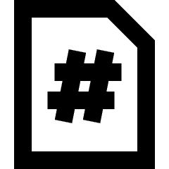 Page Number Icon from Sharp Remix Set