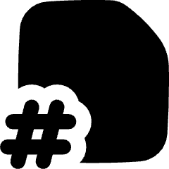 Page Number Icon from Flex Solid Set