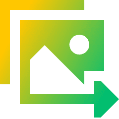 PDF To JPG Icon from Sharp Gradient Set