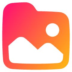 Pictures Folder Memories Icon from Plump Gradient Set