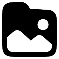 Pictures Folder Memories Icon from Plump Solid Set