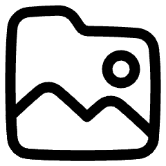 Pictures Folder Memories Icon from Plump Line Set