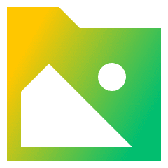 Pictures Folder Memories Icon from Sharp Gradient Set