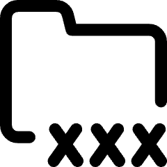 Porn Folder Icon from Core Line Set