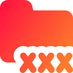 Porn Folder Icon from Core Gradient Set