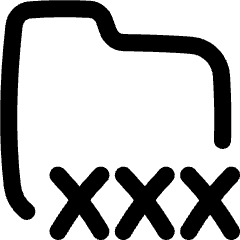 Porn Folder Icon from Flex Line Set