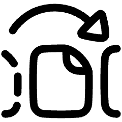 Reorder PDF Icon from Plump Line Set