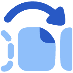 Reorder PDF Icon from Plump Flat Set