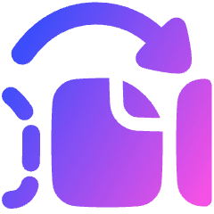 Reorder PDF Icon from Plump Gradient Set