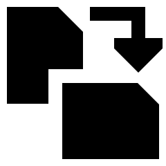 Rotate PDF Icon from Sharp Solid Set