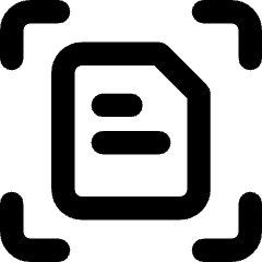 Scan Document Focus Icon from Core Remix Set