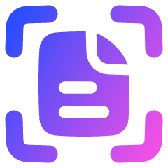 Scan Document Focus Icon from Plump Gradient Set