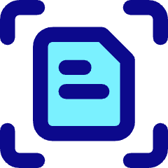 Scan Document Focus Icon from Core Pop Set