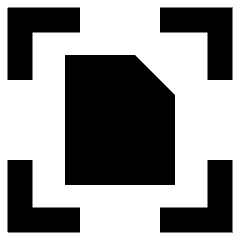 Scan Document Focus Icon from Sharp Remix Set