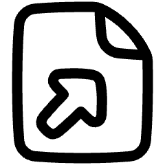 Share Send File Icon from Plump Line Set