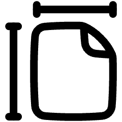 Size Icon from Plump Line Set