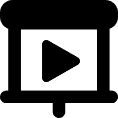 Slide Show Play Icon from Core Solid Set