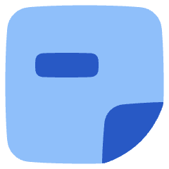 Sticky Note Remove Icon from Plump Flat Set