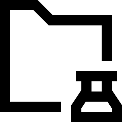 Test Folder Icon from Sharp Line Set