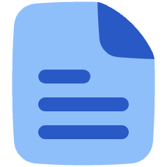Text File Icon from Plump Flat Set