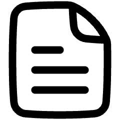 Text File Icon from Plump Line Set