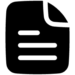 Text File Icon from Plump Solid Set