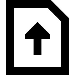 Upload File Icon from Sharp Remix Set