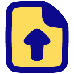 Upload File Icon from Plump Pop Set