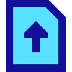 Upload File Icon from Sharp Pop Set