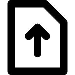 Upload File Icon from Micro Line Set