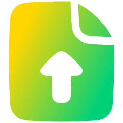 Upload File Icon from Plump Gradient Set