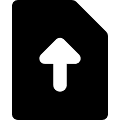 Upload File Icon from Micro Solid Set