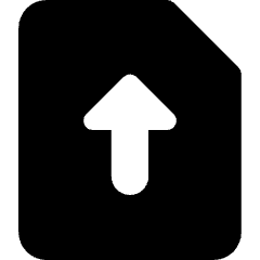 Upload File Icon from Core Solid Set