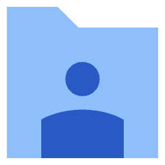 User Folder Icon from Sharp Flat Set