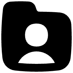 User Folder Icon from Flex Solid Set