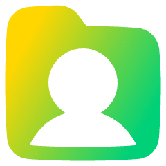 User Folder Icon from Plump Gradient Set