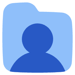 User Folder Icon from Plump Flat Set