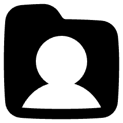 User Folder Icon from Plump Solid Set
